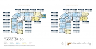 MẶT BẰNG TẦNG 29-36 CHUNG CƯ NOBLE CRYSTAL TÂY HỒ